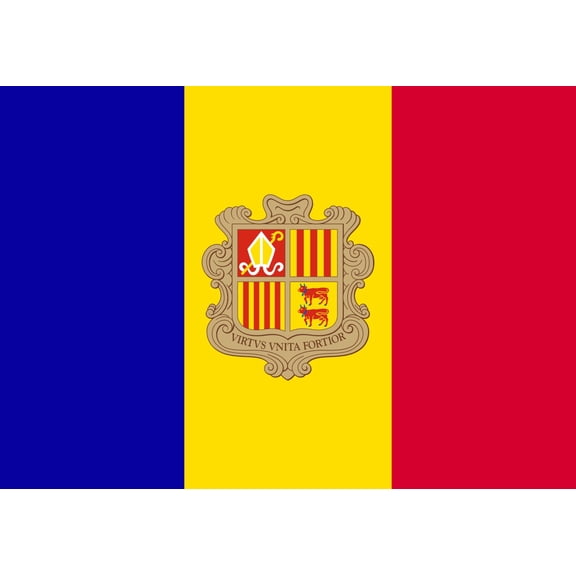 Andorra Flag Decal Sticker - 6 inches wide