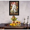 thumbnail image 3 of IBA Indianbeautifulart Elegant And Religious God Photo Frame Sai Baba In Sitting On Stone Poster With Frame Black Wall Frame DeityPhotoFrame Wall DecorFor Home/ Office/ Temple, 3 of 7