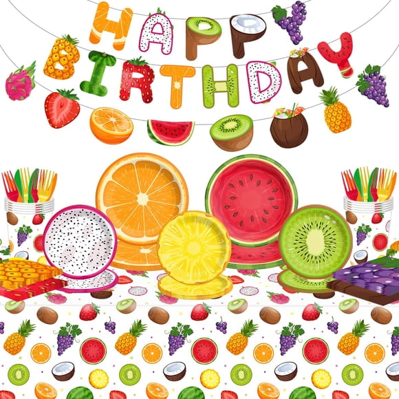 Artículos de fiesta CMUSKO Fruit Theme para fiesta de cumpleaños