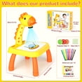 thumbnail image 5 of HXFOU 3-in-1 Kids Drawing Projector Kit with Music, Giraffe Shaped Art Tracing Projector for Toddlers, Includes Art Supplies & 72 Patterns, Gift for Ages 3+, 5 of 7