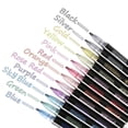 thumbnail image 1 of LNGOOR 36 Pcs Super Squiggles Shimmer Pens 12 Colors Silver Metallic Self Outline Sparkling Glitter Permanent Markers Pen Set for Card Making Scrapbook with Magically-Appearing Colored Ou, 1 of 7