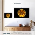 thumbnail image 4 of Elephant Stock Sunflower On Black Wall Art - Horizontal Canvas Wall Art - Living Room Wall Decor - Floral And Botanical Canvas - Black And Orange Decor - 24" x 16", 4 of 8