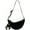 Black, variant on Japanese Grunge Hipper Canvas Crossbody Bag with Emo frog Pendent for men Dark Academic Aesthetic Shoulder Packs (white)