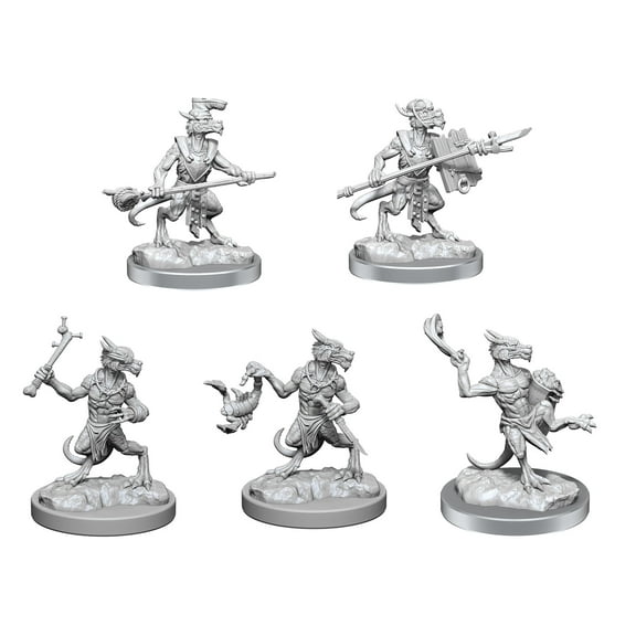 D&D Frameworks: Kobolds Miniatures Set - Unpainted Unassembled Customizable Miniatures. Dungeons & Dragons