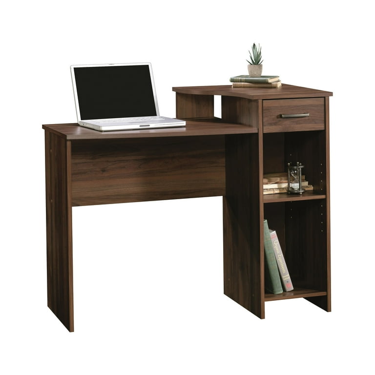 Mainstays Student Desk with Easy glide Drawer Canyon Walnut