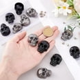 thumbnail image 3 of 12Pcs Skull Studs for Leather, Skull  Back Rivets, Punk Skull Head Stud Rivet, Metal Skull Decorative Buckle Studs, 3 of 6