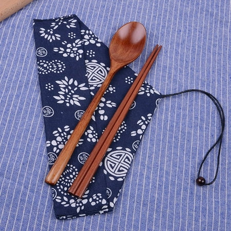

Wood Tableware Tableware Set Durable Wood Chopsticks Office Use For Outdoor Travel Kitchen Home Use