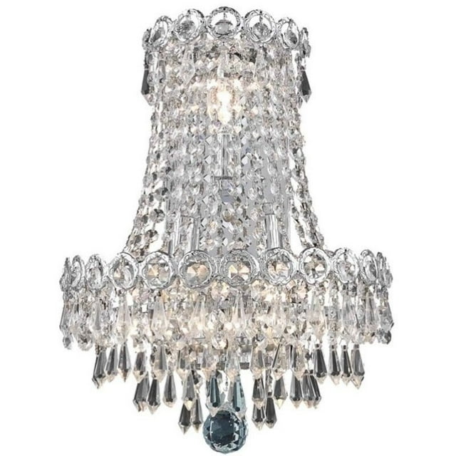 Elegant Lighting Century 17" 3 Light Royal Crystal Wall Sconce