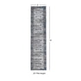 thumbnail image 3 of Contemporary Home Living 2' x 10' Floral Medallion Border Rectangular Area Throw Rug Runner - Gray, 3 of 7