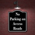 thumbnail image 2 of No Parking on Access Roads BLACK Aluminum Composite Sign 15''x18'', 2 of 9