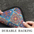 thumbnail image 6 of Red Floral Square Pattern Door Rugs,Washable Non Slip Door Mats Indoor,Decorative Door Mats,Entry Mat Indoor for Entrance,Bedroom,Kitchen,Bathroom,30"x17", 6 of 6