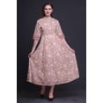 thumbnail image 2 of Bimba Kurti Indien Long Floral Rose Sale pour Femmes Tenue de Soirée Robe Anarkali Kurti Imprimée TTG, 2 of 6