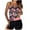 Multicolor B, variant on Women's Swimwear 2 Piece Bathing Suit for Women Tummy Control Vintage Printed Adjustable Spaghetti Straps Tankini Top with Boyshorts Summer Athletic Swim Suit