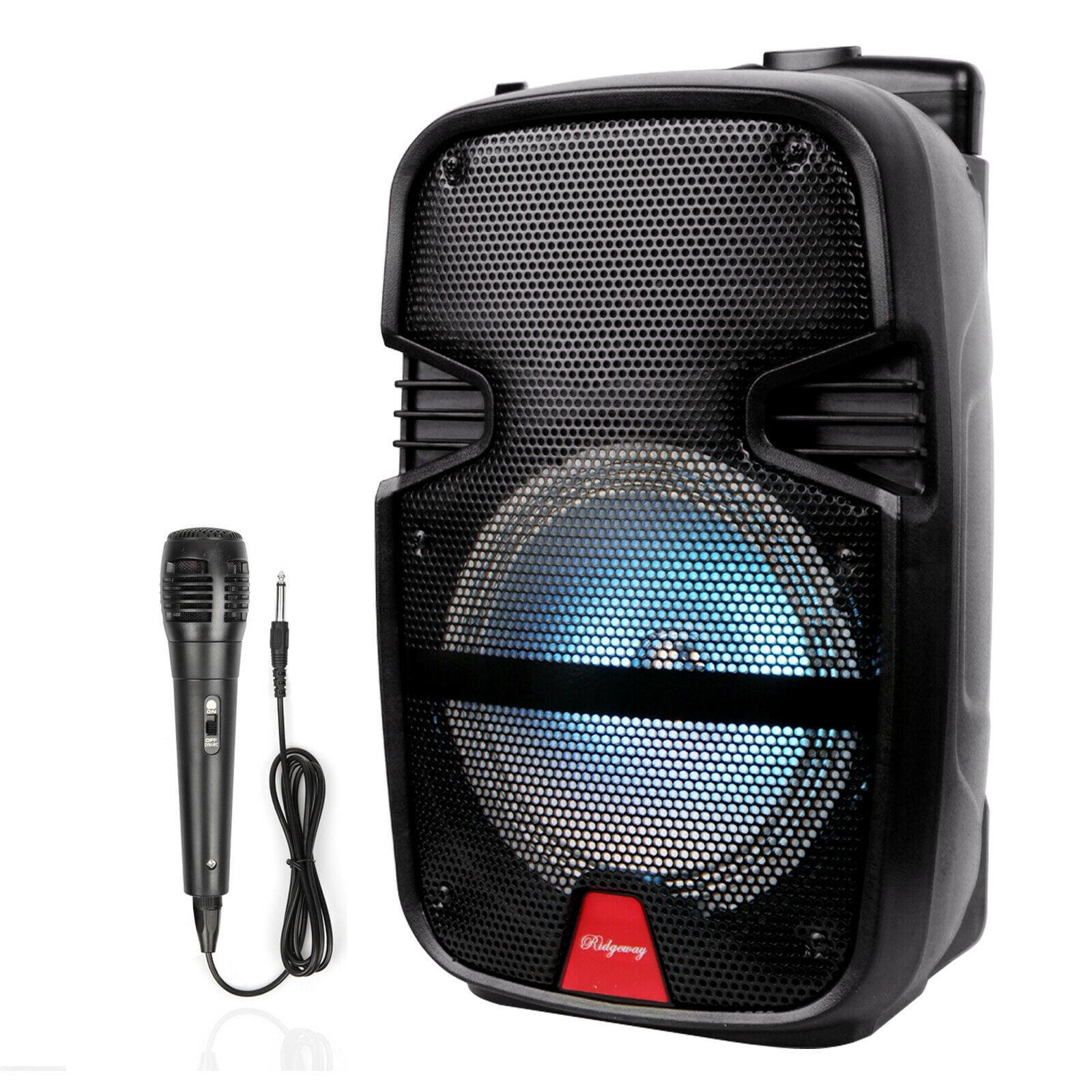 8" Portable BT Bluetooth Subwoofer Heavy Bass Sound Party With Microphone and Remote