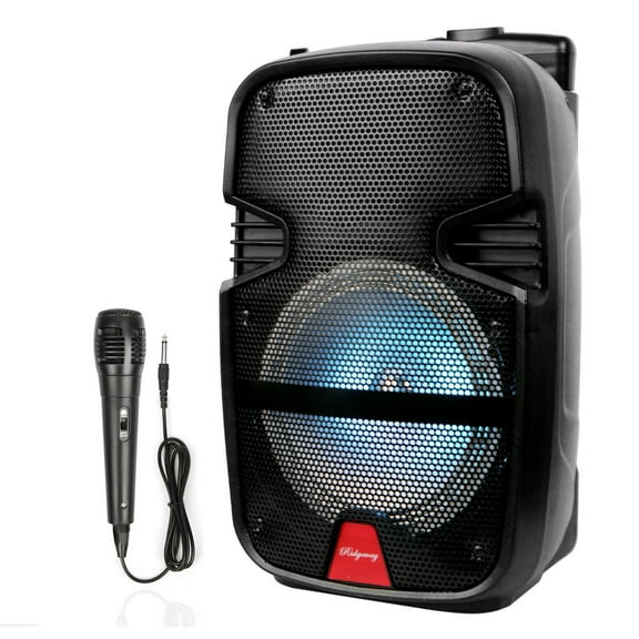 8" Portable BT Bluetooth Speaker Subwoofer Heavy Bass Sound System Party With Microphone and Remote