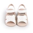 thumbnail image 6 of Fesfesfes Boys Girls Summer Cute Rubber-Sole Baby Shoes Non-Slip Soft Soles for Toddlers,Lightweight Breathable Design Toddler Shoes(White#4,6-9 Months), 6 of 8