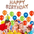 thumbnail image 4 of BIRLON 16 Inch Happy Birthday Balloons, Happy Birthday Banner, Rose Gold, 4 of 5