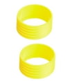 thumbnail image 3 of 2 Pieces Silicone Tennis Racket Handle Reusable Flexible Solid Ring Portable Reusable Stretchy Racquet Band Outdoor Exercising Sports Overgrip Yellow, 3 of 6