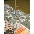 thumbnail image 2 of Outdoor Tablecloth with Umbrella Hole for Patio/Picnic/Party/Camping, Sage Green Coral Coastal Waterproof Table Cloth Square Cover Washable, Summer Beach Nautical Ocean (60"x 60"), 2 of 9