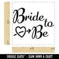 thumbnail image 2 of Bride to Be with Heart Wedding Bridal Shower Self-Inking Rubber Stamp Ink Stamper - Black Ink - Small 1 Inch, 2 of 7