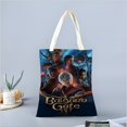 thumbnail image 2 of Baldur's Gate Bolso de tela con estampado de lienzo para mujer, bolsa de compras reutilizable y estética, con cremallera interior, regalo para mujer,40*40cm., 2 of 6