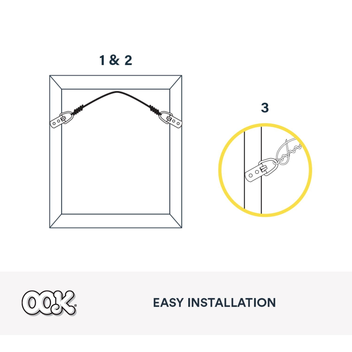Ook Picture Hanging Wire, 9 ft Wire, 100 lb., Stainless Steel, Plastic Coating, Silver