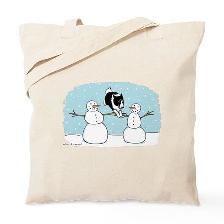 CafePress - Border Collie Holiday Tote Bag - Unisex Canvas Tote Bag Beige 1-Piece