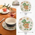 thumbnail image 2 of SKYSONIC Gnome St Pot Holders Trivets, 2 Pcs Heat Resistant Trivets,Patricks Day Cotton Thread Weave Mats for Hot Pads Pans Pot Bowl Teapot for Kitchen Decor, 2 of 7