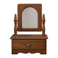 thumbnail image 3 of Espejo de Maquillaje para Escritorio de Madera con Cajón, Accesorio de Encimera Giratoria de 360 ​​ degree, 3 of 9