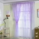 thumbnail image 4 of Cortina de Bolsillo de la Barra de Ventana Transparente Balcón Balcón Drape Cortina de la Ventana Tratamiento Purple, 4 of 7