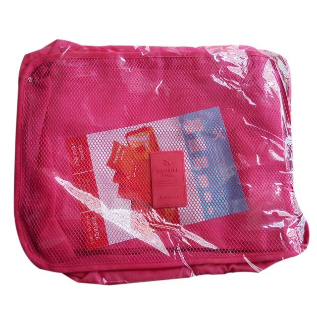 6 piezas Bolsa organizadora de viaje Bolsas cuadradas de almacenamiento de equipaje Bolsa de ropa Estuche Cubos de embalaje Se adapta a viajes Inevent JJ15721-06