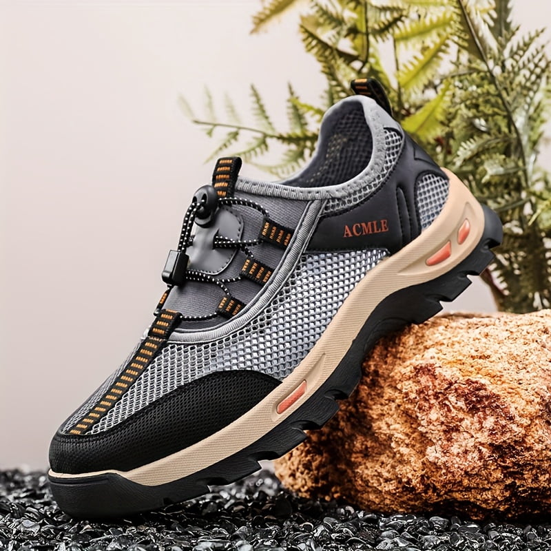 Men'S Summer Low-Top Sneakers - with Branding, Casual Slip-On Style, Comfortable Walking Shoes Breathable Mesh Hiking & Outdoor Shoes |Breathable Footwear|Slipon Sneakers