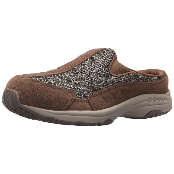 Easy Spirit Women's Traveltim278 Mule Taupe/Gold Multi Suede 6 M US
