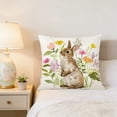 thumbnail image 6 of Horivan Easter Decorative Pillow Covers 18x18 Inch, Polyester Linen Throw Pillow Cases for Couch Sofa Living Room, Festive Holiday Home Decor Accents, 6 of 6
