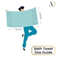 thumbnail image 6 of Ample Decor Bath Towels for Bathroom Set of 16 100% Cotton Popcorn Textured, Machine Washable - Mint Green - 30 X 54 Inch, 6 of 6