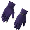 thumbnail image 3 of Women Warm Touchscreen Gloves Fleece Lined Windproof Winter Gloves (Purple), 3 of 5