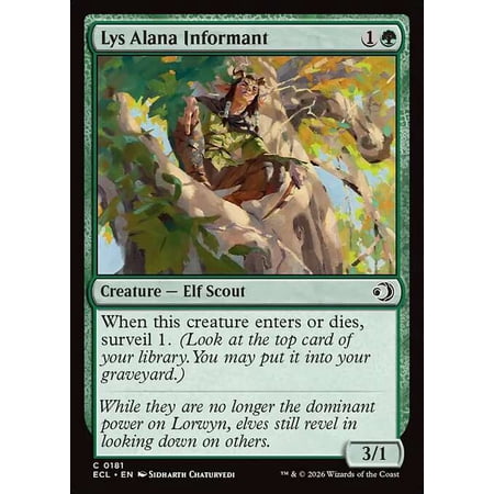 MtG Lorwyn Eclipsed Common Lys Alana Informant [FOIL] #181