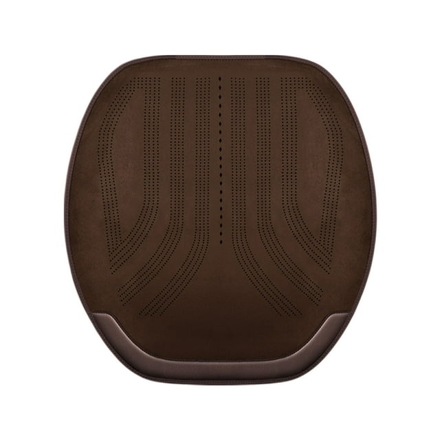 Coffee Brown Suede Car Seat Cover With Half Enclosure And Comfort Foam For Support