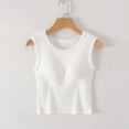 thumbnail image 2 of Camisole Sans Manches pour Femmes avec Coussinet de Poitrine Intégré Sans Armature Pyjama en Polyester Doux pour Tous les Jours, 2 of 5