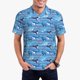 thumbnail image 1 of Balery Blue Fish Camisa Polo de Hombre con Estampado, de Manga Corta y Tejido Medio, Camisa Tipo Golf Polo-X-Large, 1 of 6
