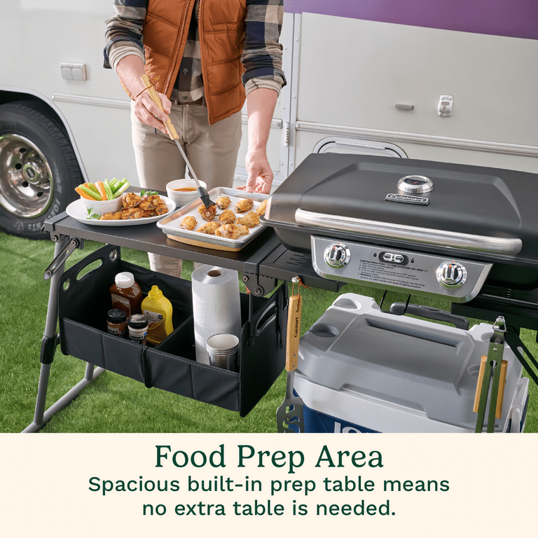 Cuisinart Prep 'N Go Folding Gas Grill, Portable Stand-Up Propane