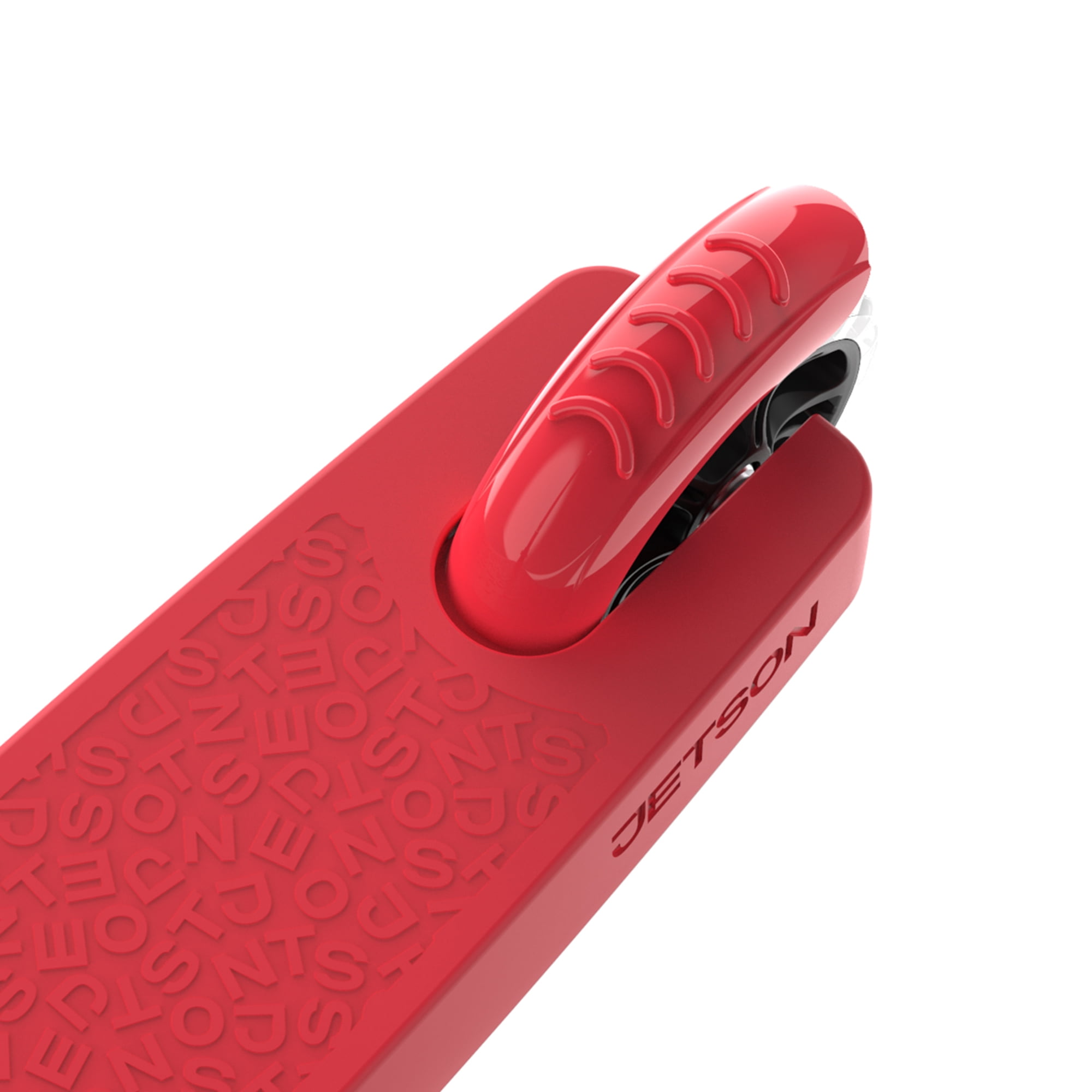 Cadre Aluminium Trottinette Jetson Hex Kick - Guidon Réglable 2 Roues - Rouge