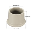 thumbnail image 2 of Uxcell 26mm/1.02" ID Silicone Bottle Caps Reusable Sealer Cover Silver Tone 6 Pack, 2 of 5