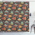 thumbnail image 1 of Ambesonne Space Shower Curtain, Outer Space Elements, 69"Wx75"L, Multicolor, 1 of 2