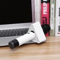 thumbnail image 3 of 2Pcs Portable ABS Injection Molding Triangle Shaped Interview Mic Microphone Logo Flag Station Logo (White), 3 of 9
