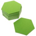thumbnail image 4 of OUNONA 24Pcs Felt Communication Board Army Green Hexagon Wall Tiles, 4 of 6