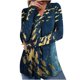 thumbnail image 1 of Blusa informal suelta con cuello en V y botones estampados para mujer Pompotops gfhjh22921, 1 of 6