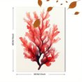 thumbnail image 3 of UXIEQU 12x16 Inch 2D Flat Abstract Red Coral Watercolor Wall Art Oceanic Coastal Minimalist Home Decor, 3 of 8