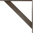 thumbnail image 4 of Ekena Millwork 2"W x 18"D x 18"H Traditional Steel Bracket, Hammered Brown, 4 of 13