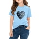 thumbnail image 3 of Blusas y camisas de manga corta con cuello redondo para niños y niñas, camisetas gráficas de manga corta, blusas con estampados bonitos para la temporada escolar., 3 of 8